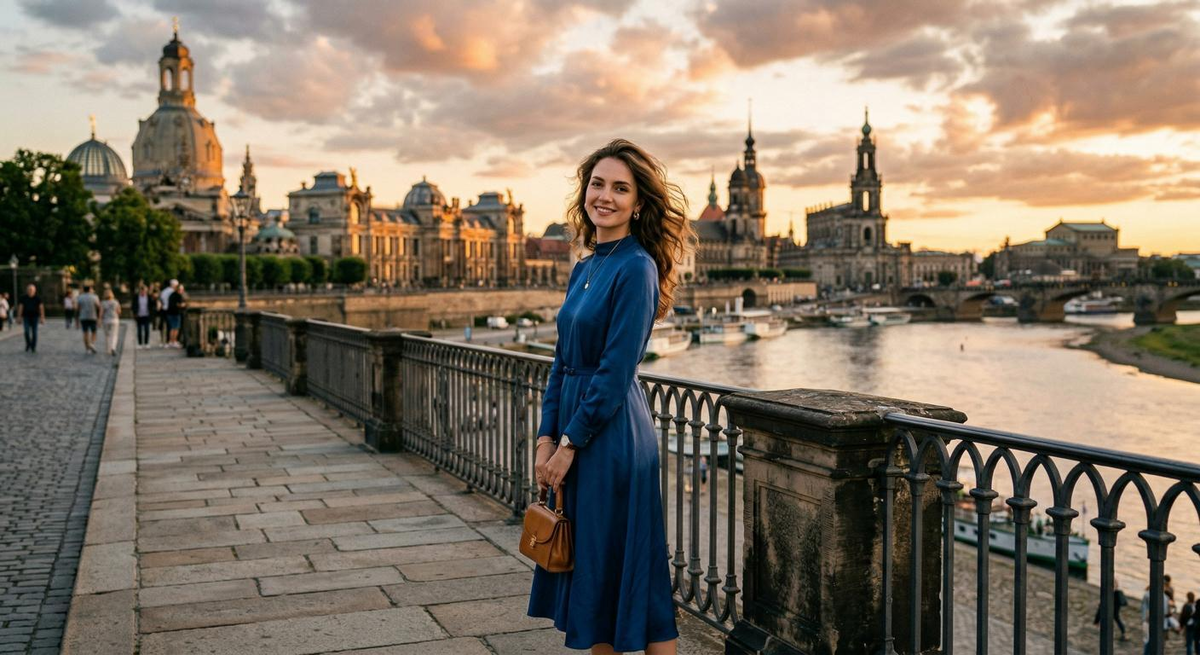 Escort Dresden - Bruehl Terrace at Sunset Escort Dresden - Bruehl Terrace at Sunset