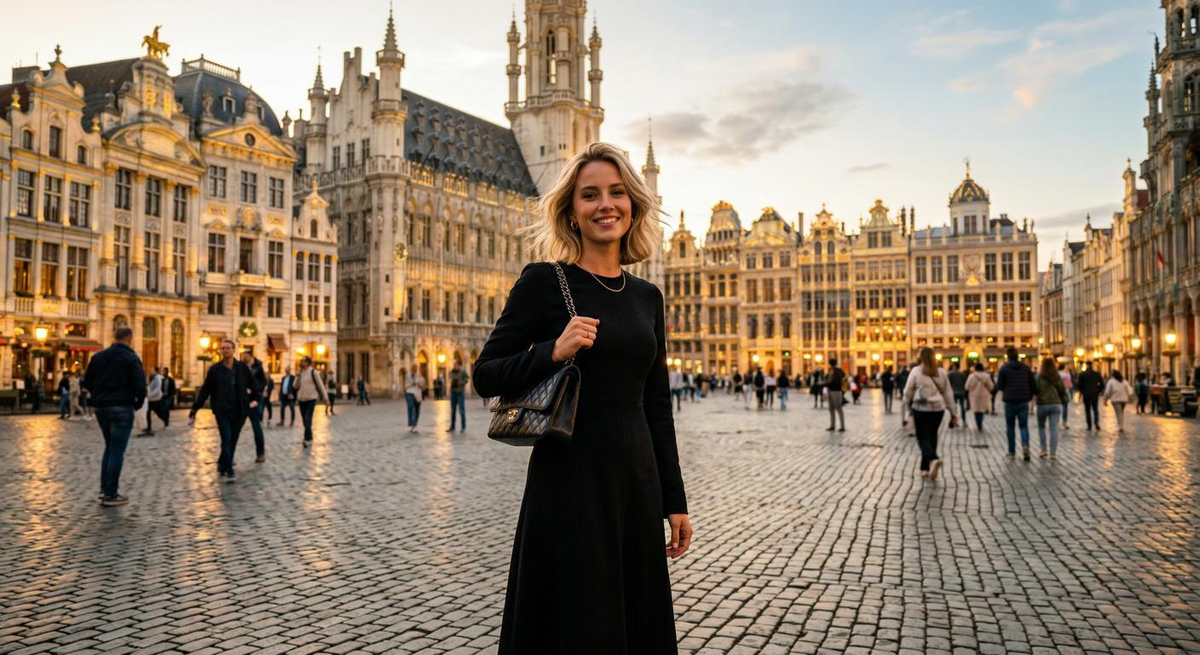 Escort Brussels - Grand Place at Dusk Escort Brussels - Grand Place at Dusk
