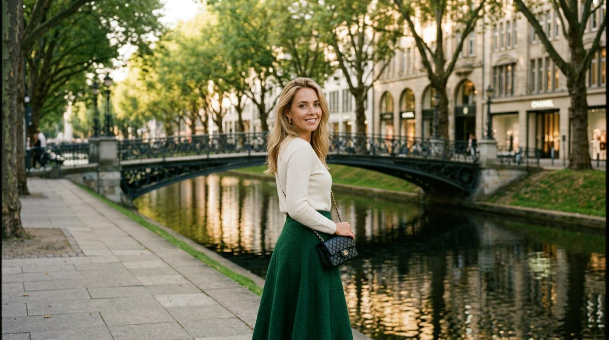 High Class Escort Dusseldorf - Königsallee Canal with Luxury Boutiques High Class Escort Dusseldorf - Königsallee Canal with Luxury Boutiques