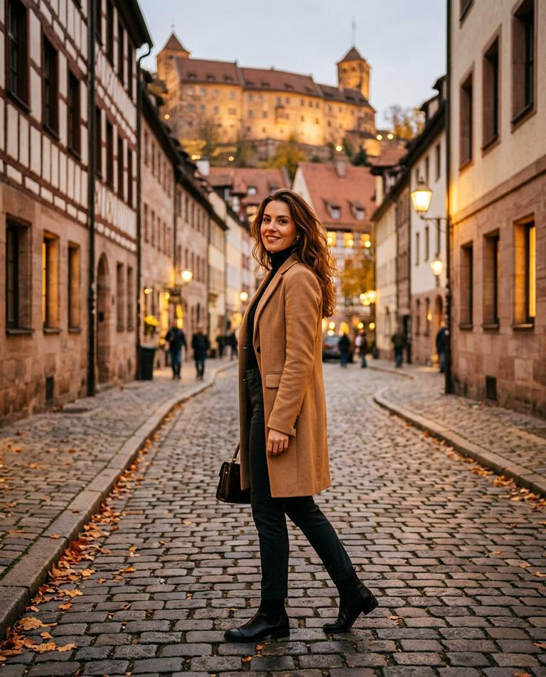 High Class Escort Nuremberg - Old Town Alley with Imperial Castle in Background High Class Escort Nuremberg - Old Town Alley with Imperial Castle in Background