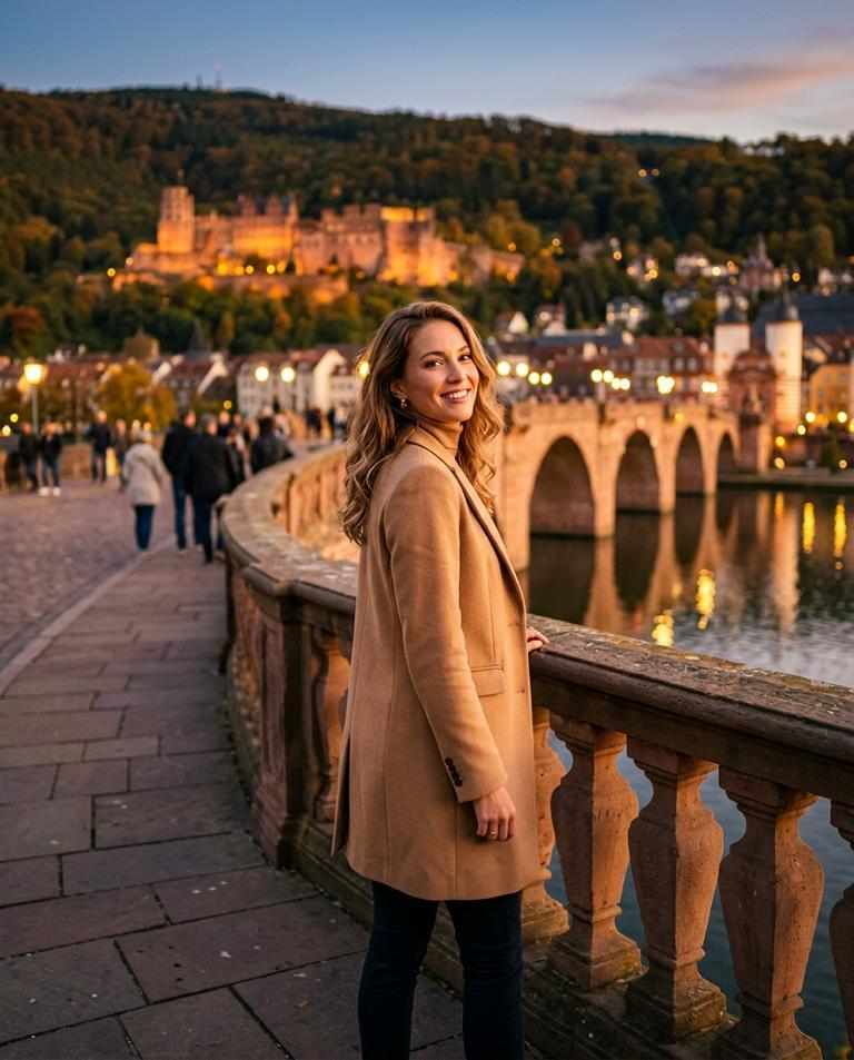 High Class Escort Heidelberg - Old Bridge with Illuminated Castle at Dusk High Class Escort Heidelberg - Old Bridge with Illuminated Castle at Dusk