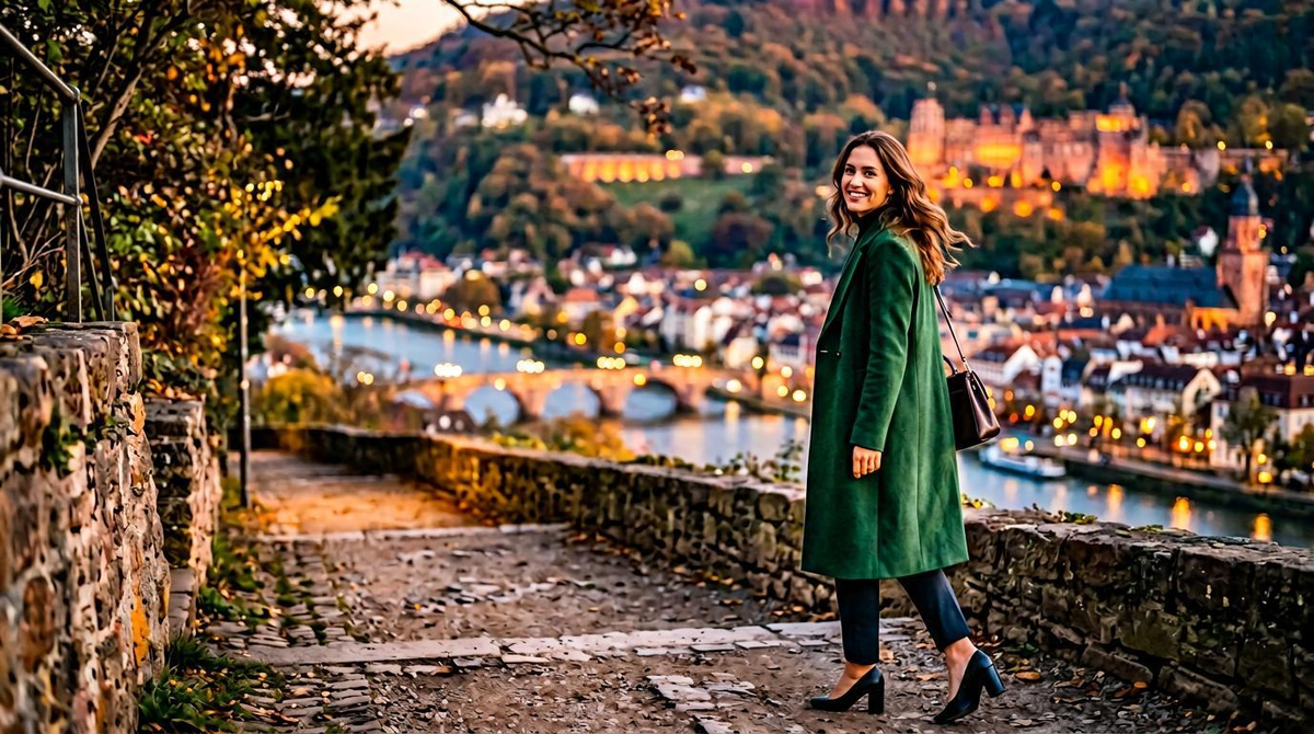 High Class Escort Heidelberg - Philosophenweg with Castle and Old Town in Autumn High Class Escort Heidelberg - Philosophenweg with Castle and Old Town in Autumn