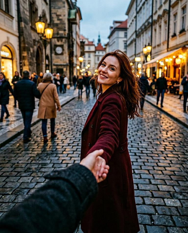 First escort Date - walking together First escort Date - walking together