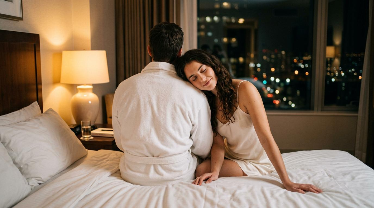 First Time with Escort Companion - Closeness and Safety in a Hotel First Time with Escort Companion - Closeness and Safety in a Hotel
